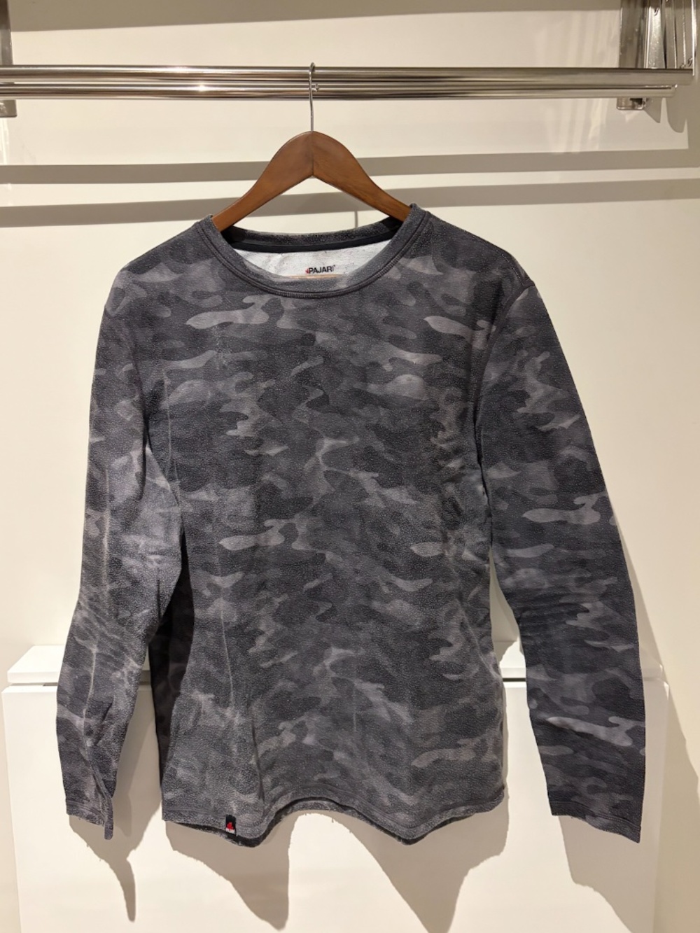 Pajar Men's Grey Black Camo Long Sleeve Shirt XL